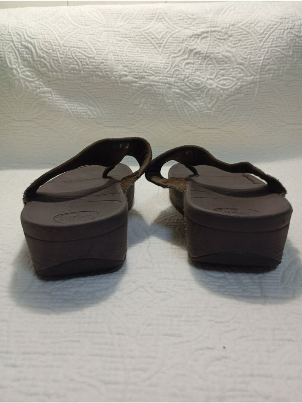FitFlop Womens Brown Sparkle Sandals Size 9 US EU 41 Cushioned Sole Comfortable - Picture 4 of 9